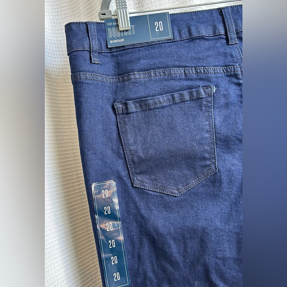 Avenue 1432 Denim Bootcut Jeans Navy Size 20 - Picture 3 of 5